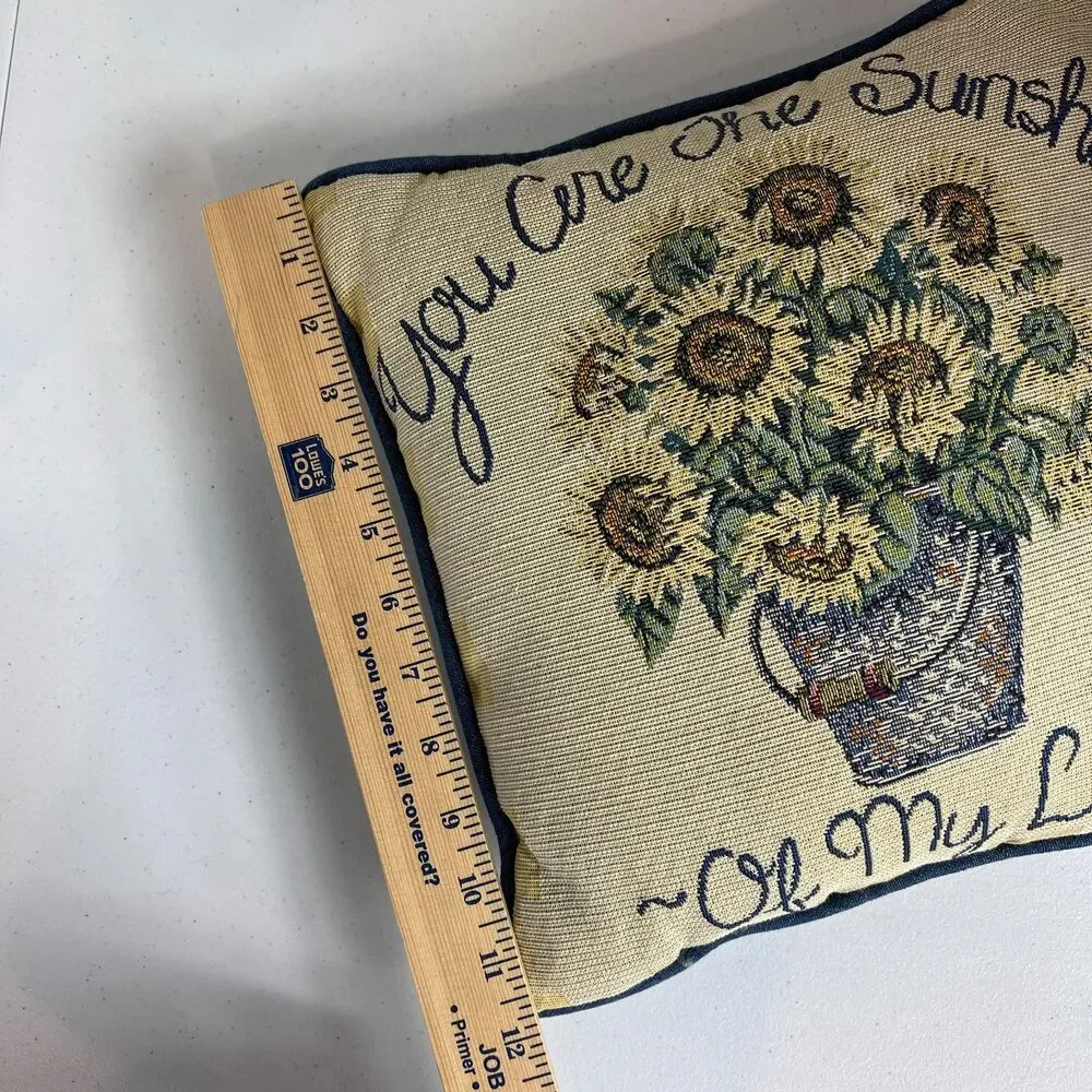 Sunflower Tapestry Pillow 12